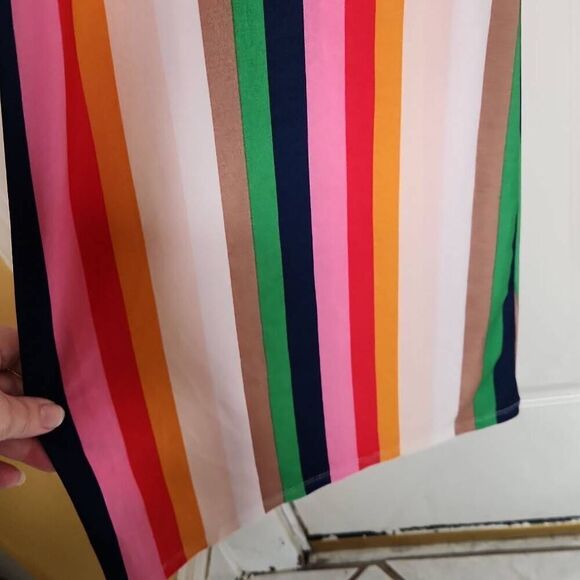 Venus striped wide leg lightweight pants women's size L - Picture 4 of 6